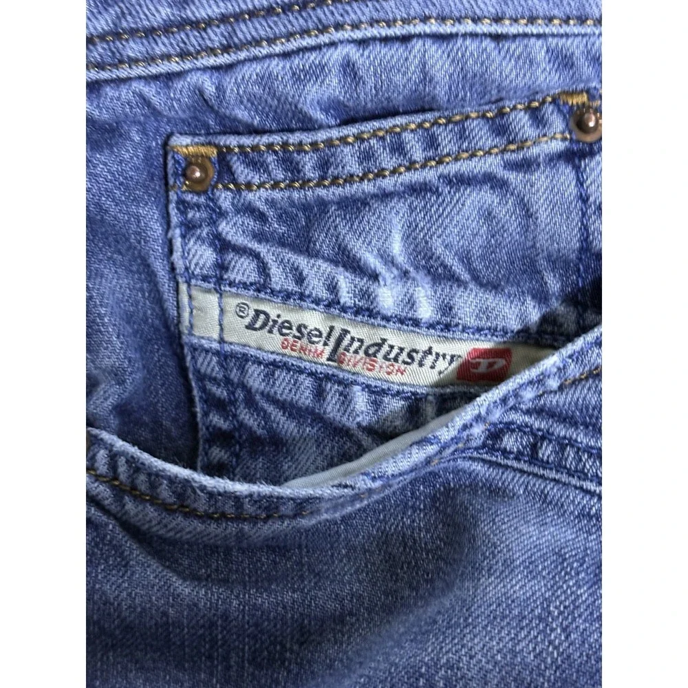 Diesel Jeans Men 32 32‎ Blue Shioner Slim Skinny Denim Cotton Distressed ORN31